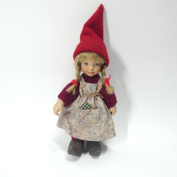 Birgitte Frigast Doll Porcelain Pixie Blonde Girl 6" Tall Danish - Picture 1 of 10